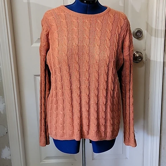 Vintage 80s Jumper brand apricot/peachy sweater